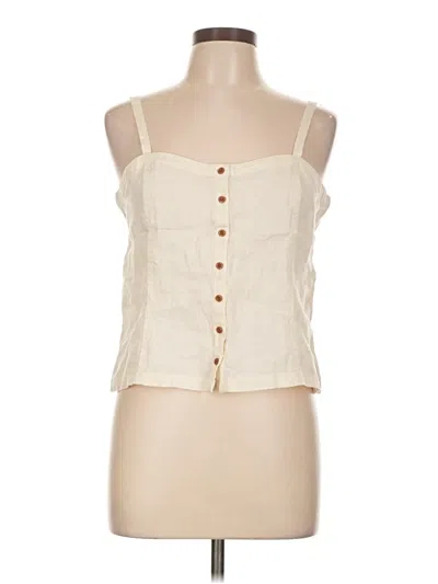 Pre-owned Everlane Sleeveless Blouse In White