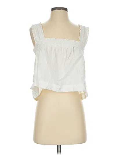 Pre-owned Everlane Sleeveless Blouse In White