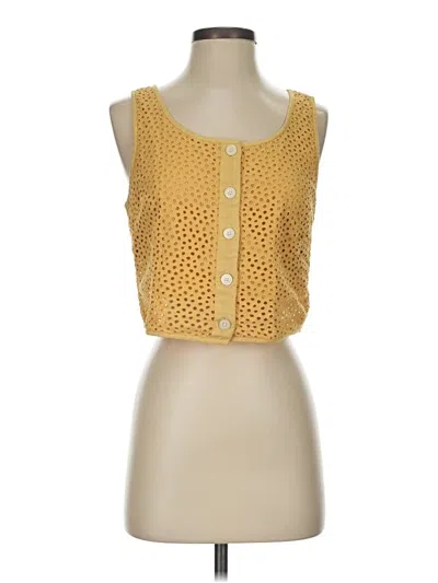Pre-owned Everlane Sleeveless Blouse In Yellow