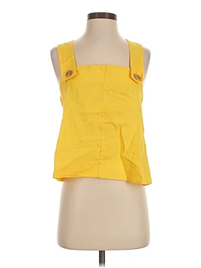 Pre-owned Everlane Sleeveless Blouse In Yellow