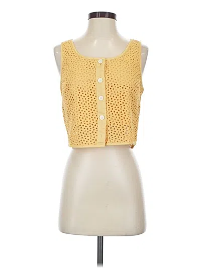 Pre-owned Everlane Sleeveless Blouse In Yellow