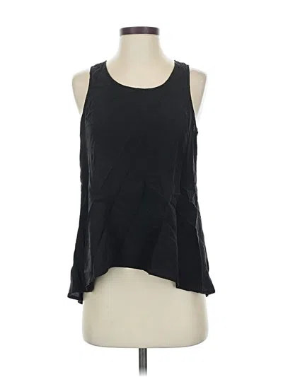 Pre-owned Everlane Sleeveless Silk Top Black Halter Neckline Tops