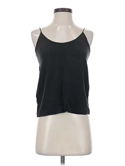 Pre-owned Everlane Sleeveless Silk Top Black Halter Neckline Tops