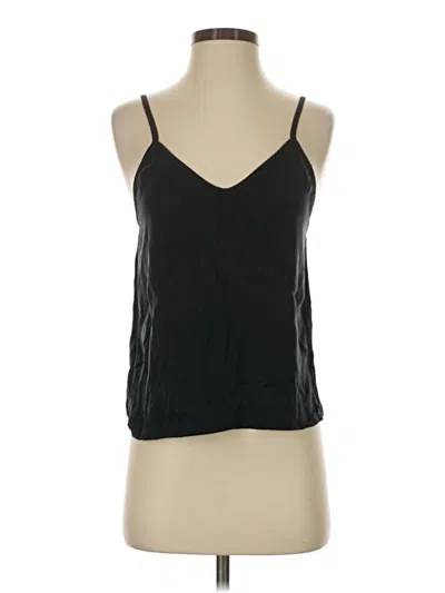 Pre-owned Everlane Sleeveless Silk Top Black Halter Neckline Tops