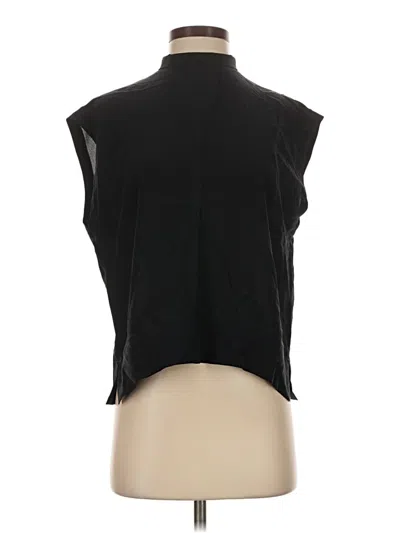 Pre-owned Everlane Sleeveless Silk Top Black High Neck Tops