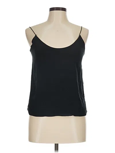 Pre-owned Everlane Sleeveless Silk Top Black Strapless Neckline Tops