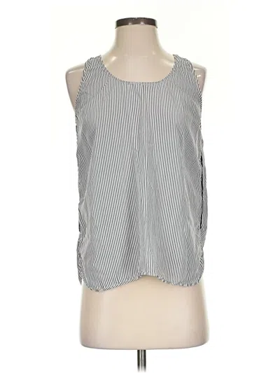 Pre-owned Everlane Sleeveless Silk Top Gray Halter Neckline Tops