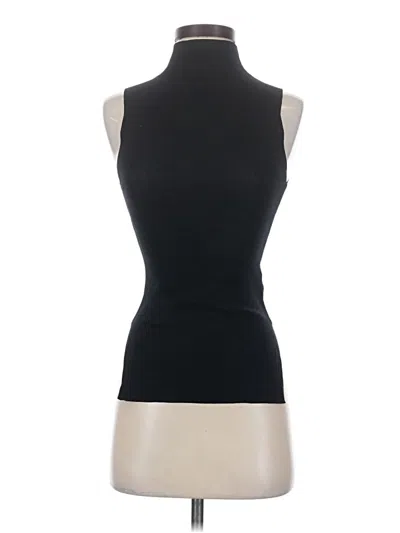 Pre-owned Everlane Sleeveless Top Black Halter Neckline Tops