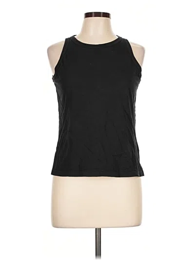 Pre-owned Everlane Sleeveless Top Black Halter Neckline Tops