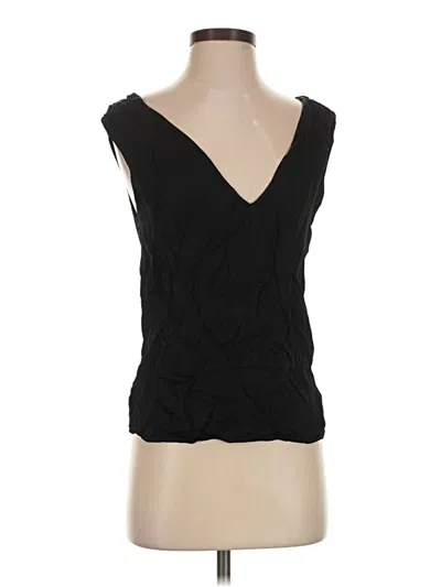 Pre-owned Everlane Sleeveless Top Black Plunge Neckline Tops