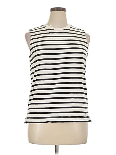 Pre-owned Everlane Sleeveless Top Ivory Boatneck Tops