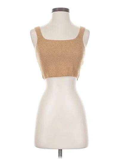 Everlane Sleeveless Top Tan Square Neckline Tops
