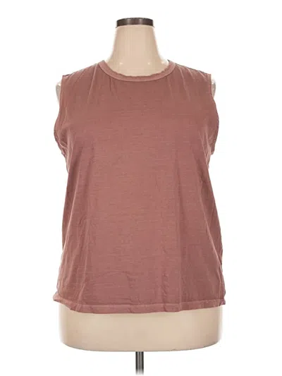 Pre-owned Everlane Sleeveless T-shirt In Brown