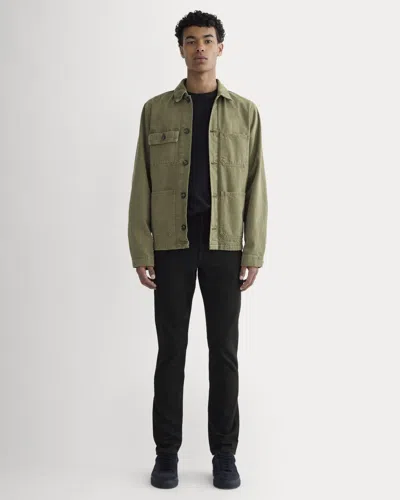 Everlane Slim 4-way Stretch Organic Jean In Black In Green