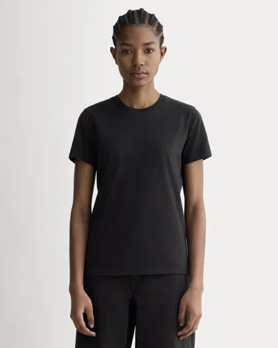 Everlane Slim Crew Neck Tshirt In Black