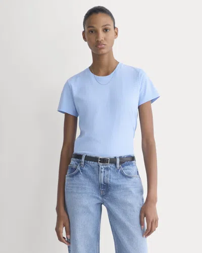 Everlane Slim Crew Neck Tshirt In Blue