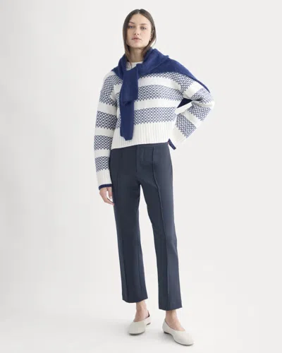 Everlane Slim Trouser In Blue