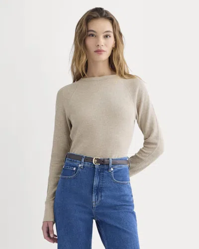 Everlane Slim-fit Crew Neck Sweater In Brown