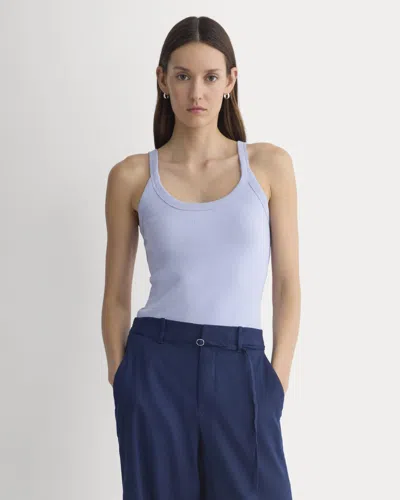 Everlane Soft Stretch U-neck Tank Top In Aleutian In Blue