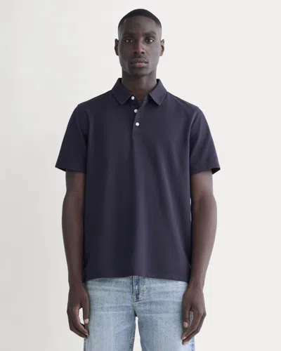 Everlane Startup Polo Tshirt In Navy In Blue