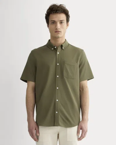 Everlane Startup Short-sleeve Shirt In Kalamata In Green