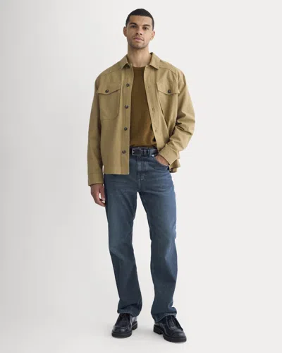 Everlane Straight-leg Stretch Jean In Dark Indigo In Brown