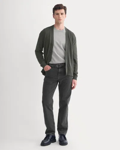 Everlane Straight-leg Stretch Jean In Washed Black In Brown