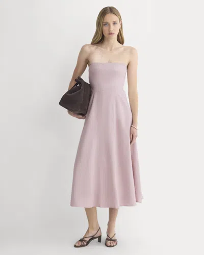 Everlane Strapless Dress In Pink