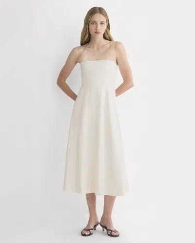Everlane Strapless Dress In White