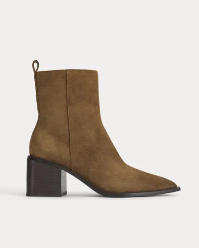 Everlane Studio Block Heel Boot In Russet In Brown