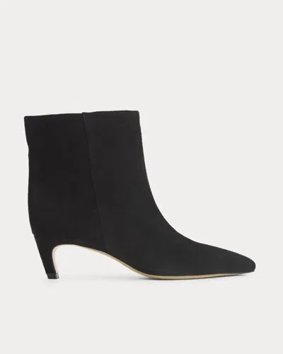 Everlane Studio Kitten Heel Bootie In Black Suede