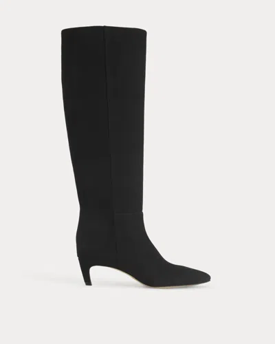 Everlane Studio Knee-high Boot In Black Suede