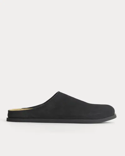 Everlane Suede Clog In Black Suede