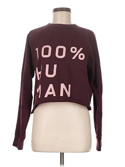 Pre-owned Everlane Sweatshirt In Burgundy
