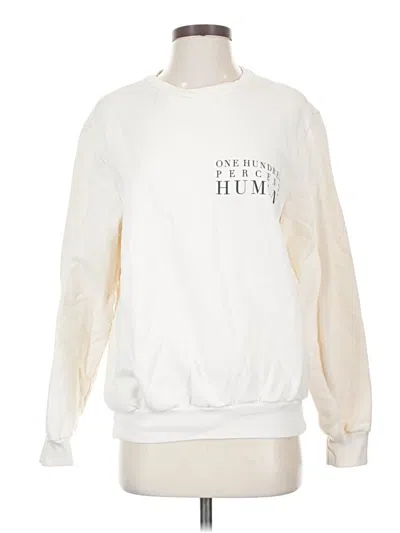 Pre-owned Everlane Sweatshirt In White