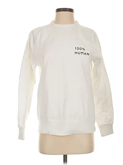 Pre-owned Everlane Sweatshirt In White