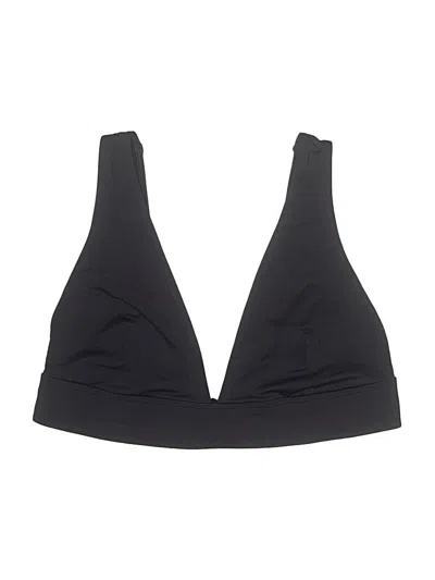 Pre-owned Everlane Swimsuit Top Black Solid Pattern Swimwear