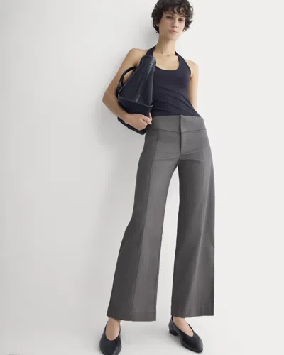Everlane Tailored Drape Seam Pant In Charcoal Grey In Black