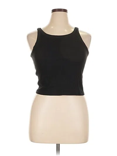 Pre-owned Everlane Tank Top Black Halter Neckline Tops