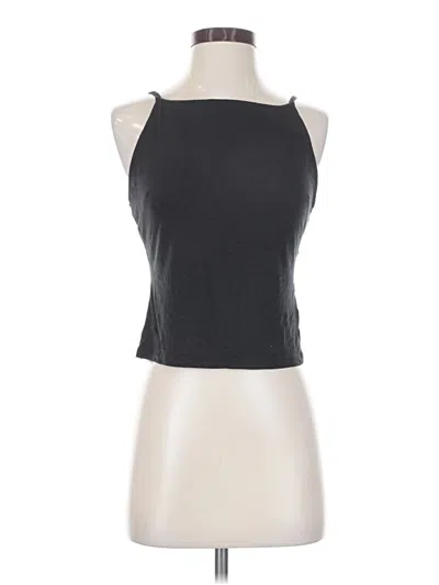 Pre-owned Everlane Tank Top Black Halter Neckline Tops