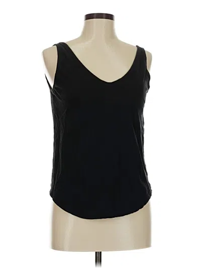 Pre-owned Everlane Tank Top Black Plunge Neckline Tops