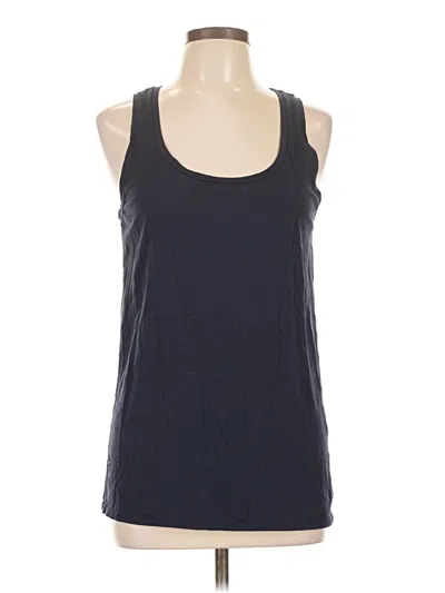 Pre-owned Everlane Tank Top Black Solid Pattern Scoop Neck Tops