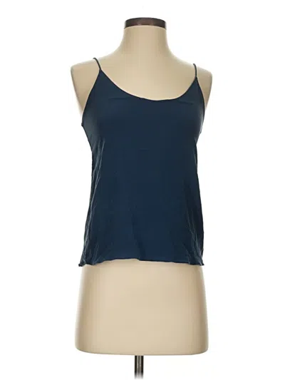 Pre-owned Everlane Tank Top Blue Halter Neckline Tops