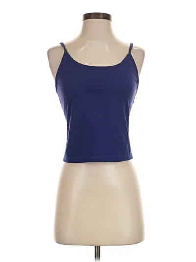 Pre-owned Everlane Tank Top Blue Halter Neckline Tops