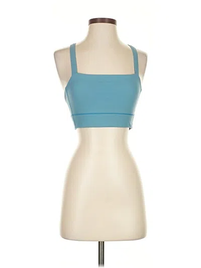 Pre-owned Everlane Tank Top Blue Strapless Neckline Tops