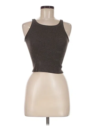 Pre-owned Everlane Tank Top Brown Halter Neckline Tops