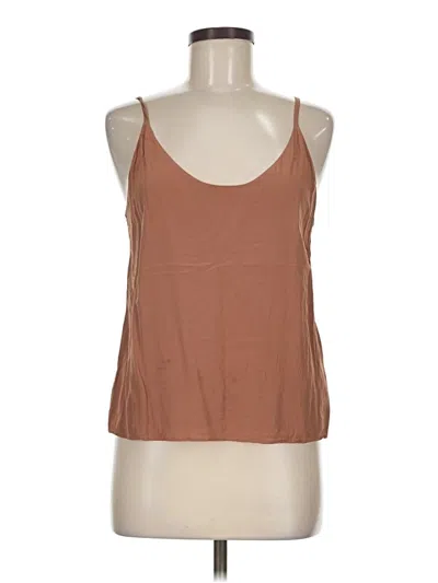 Pre-owned Everlane Tank Top Brown Halter Neckline Tops