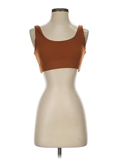Pre-owned Everlane Tank Top Brown Strapless Neckline Tops