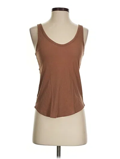 Pre-owned Everlane Tank Top Brown Strapless Neckline Tops