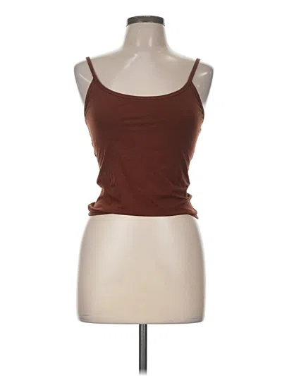 Pre-owned Everlane Tank Top Brown Strapless Neckline Tops